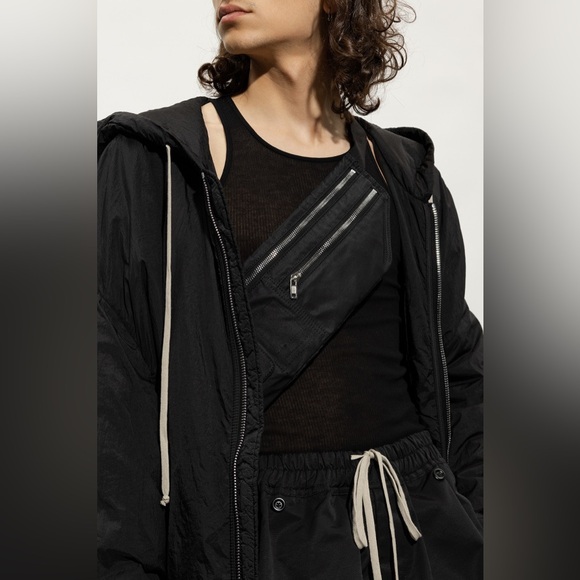 RICK OWENS DRKSHDW belt bag DA02B4427 black/ black NWT Unisex - Picture 14 of 14